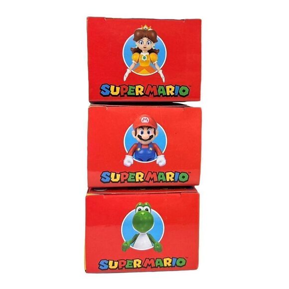 SUPER MARIO -NINTENDO 2.5" MARIO & YOSHI & PEACH COLLECTIBLE . JACKS PACIFIC - Picture 5 of 5